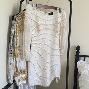 Zimmermann Painted Heart Contour Mini Dress